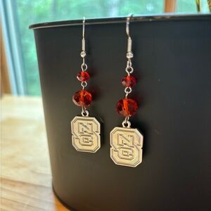 NWOT NC State Earrings 🏈